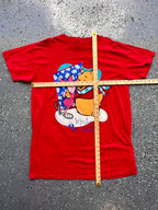 1493 - Red Winnie The Pooh & Piglet Winter Buddies Sleep Shirt - OSFA