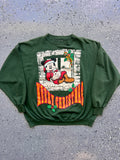 1497 - Green Santa Mickey Window Merry Christmas Crewneck - XL