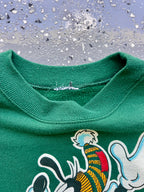 1498 - Green Mickey & Friends Holiday Crewneck - NT / L