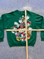 1498 - Green Mickey & Friends Holiday Crewneck - NT / L