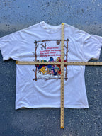 1500 - White Winnie The Pooh & Friends Holiday Tea Party Tee - NT / XL