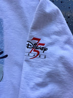 1502 - 1998 White Mickey & Friends Seasons Greetings Crewneck - XL