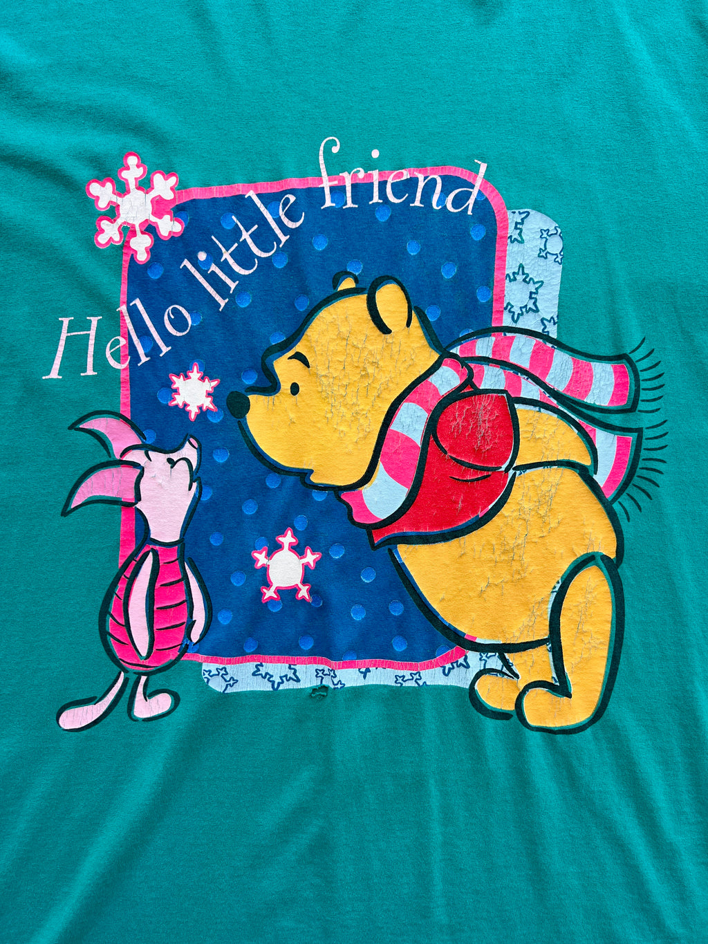 1505 - Teal Winnie The Pooh & Piglet Friends Sleep Shirt - OSFA