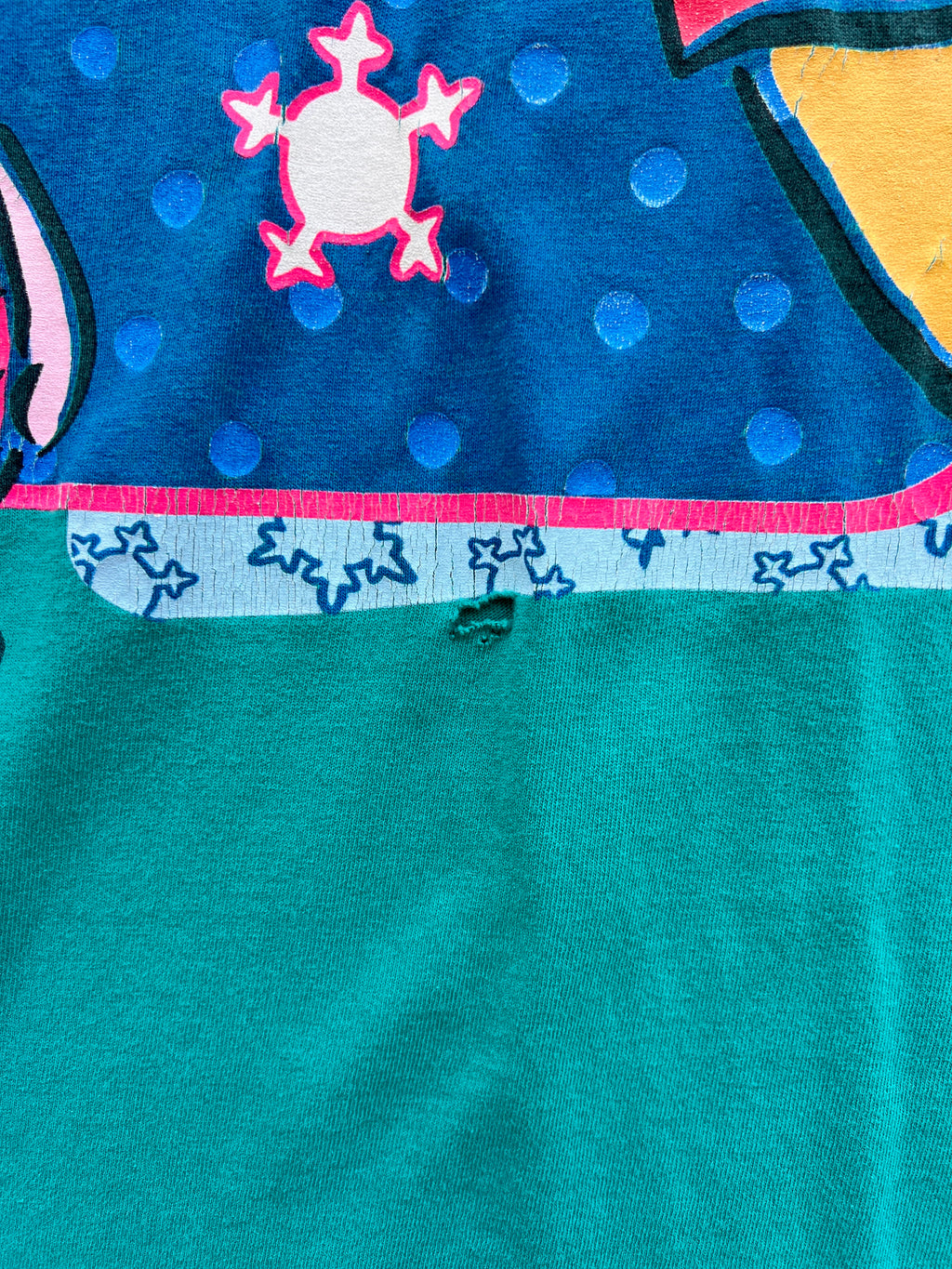 1505 - Teal Winnie The Pooh & Piglet Friends Sleep Shirt - OSFA