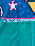 1505 - Teal Winnie The Pooh & Piglet Friends Sleep Shirt - OSFA