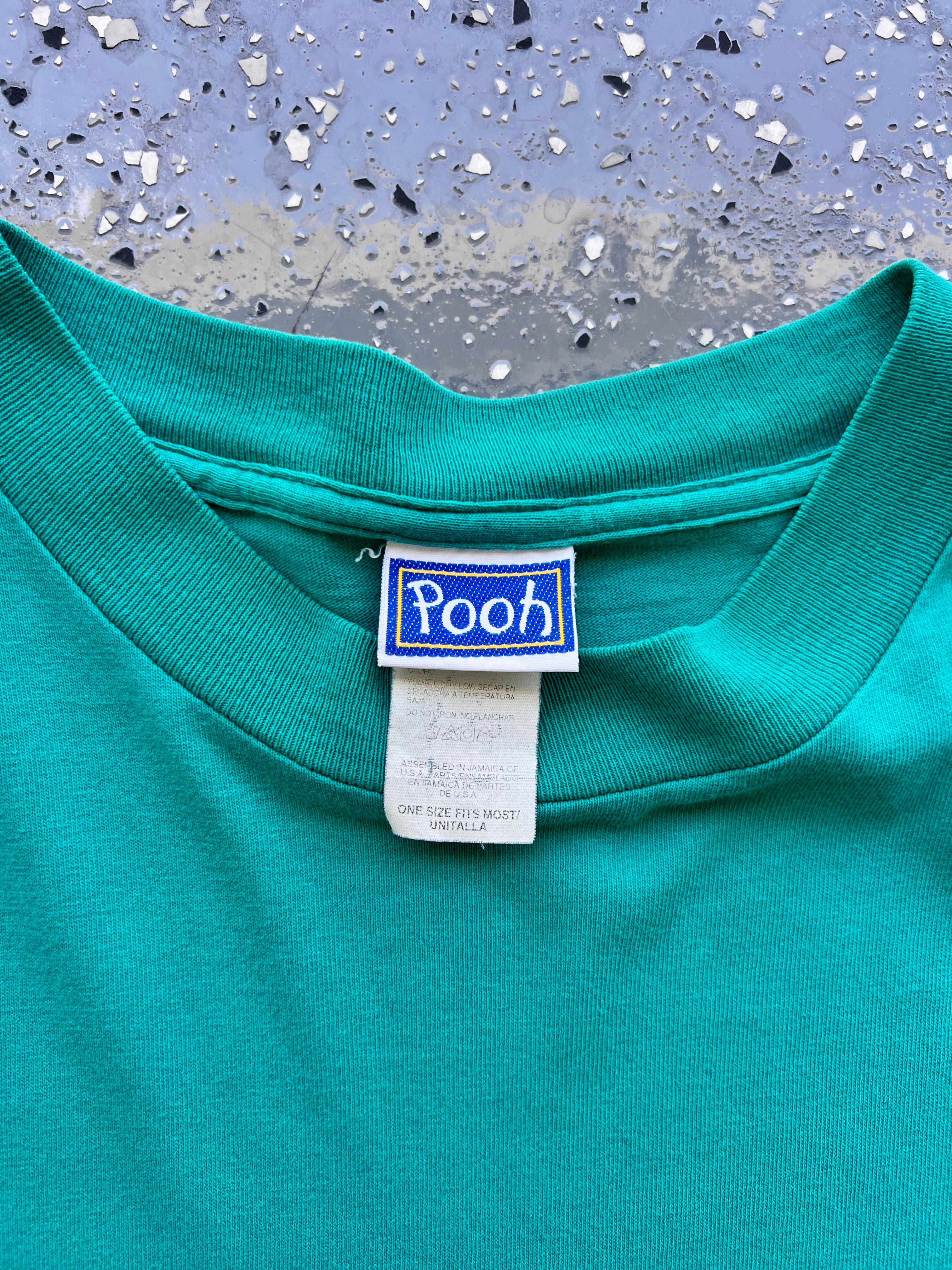 1505 - Teal Winnie The Pooh & Piglet Friends Sleep Shirt - OSFA