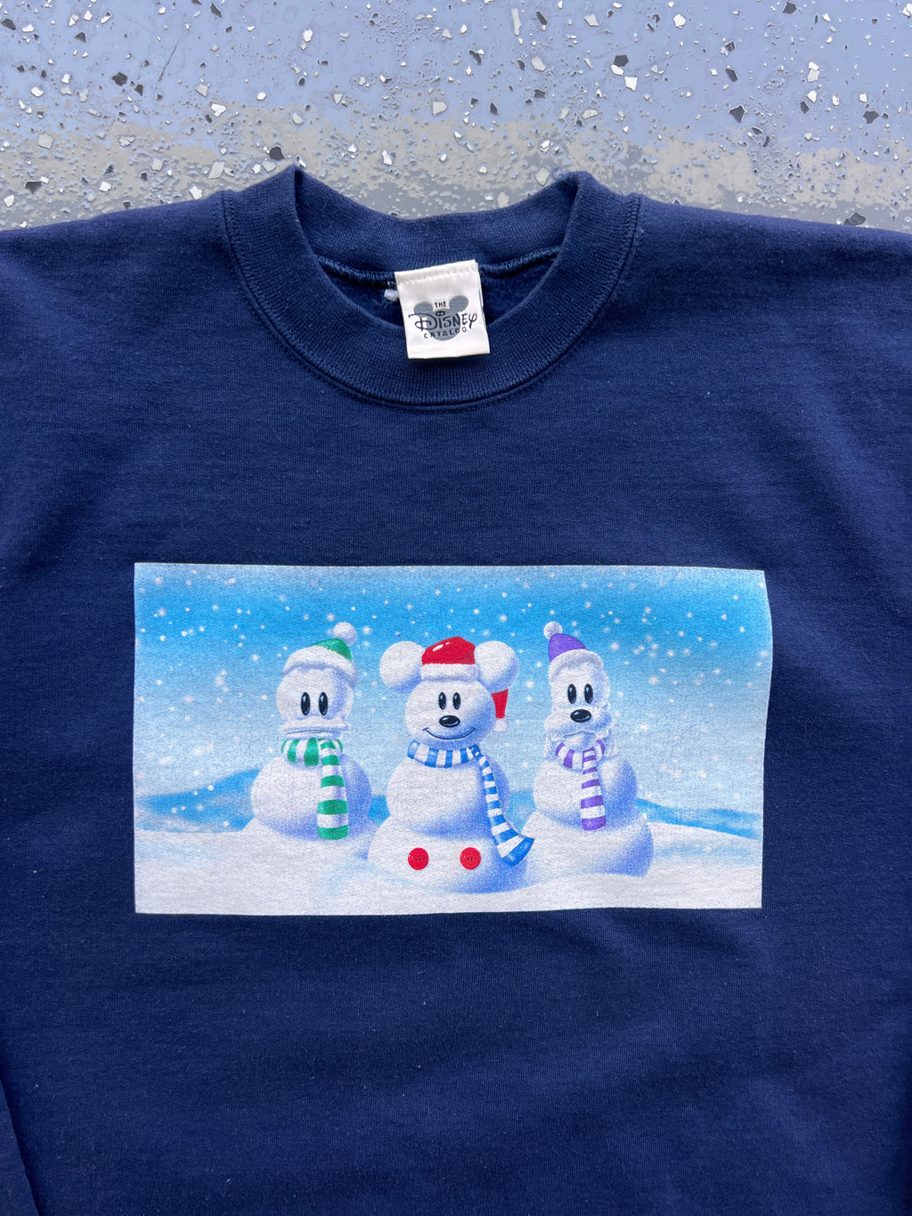 1506 - Navy Mickey, Donald, & Goofy Snowman Crewneck - NT / M