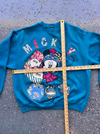 1508 - Blue Skiing Mickey Crewneck - NT / L