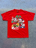 1510 - Red Mickey, Minnie, & Pluto Holiday Gift Tee - OSFA