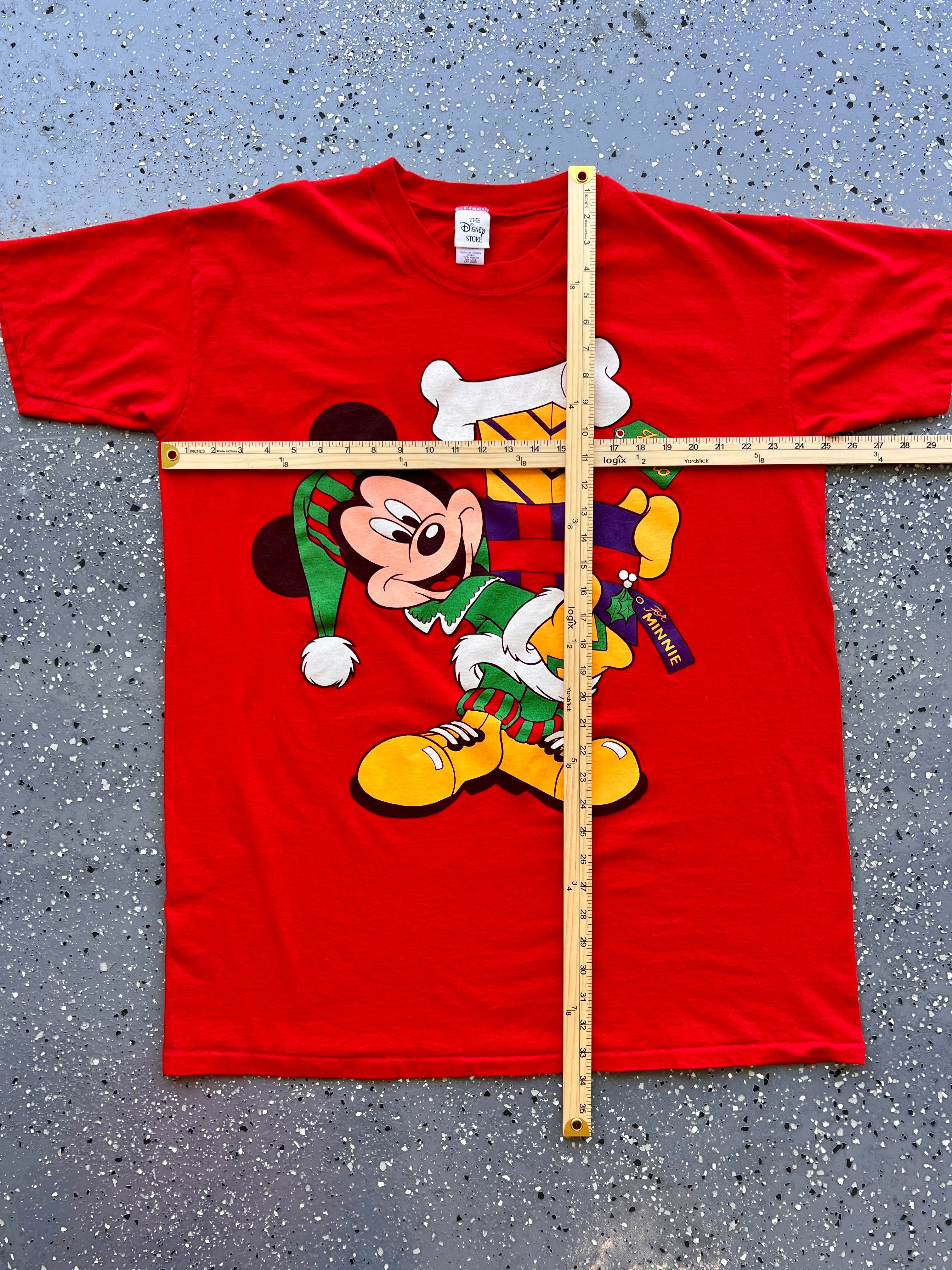 1511 - Red Mickey Holiday Gift Stack Tee - XL