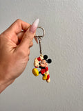 Mickey Candy Cane Keychain