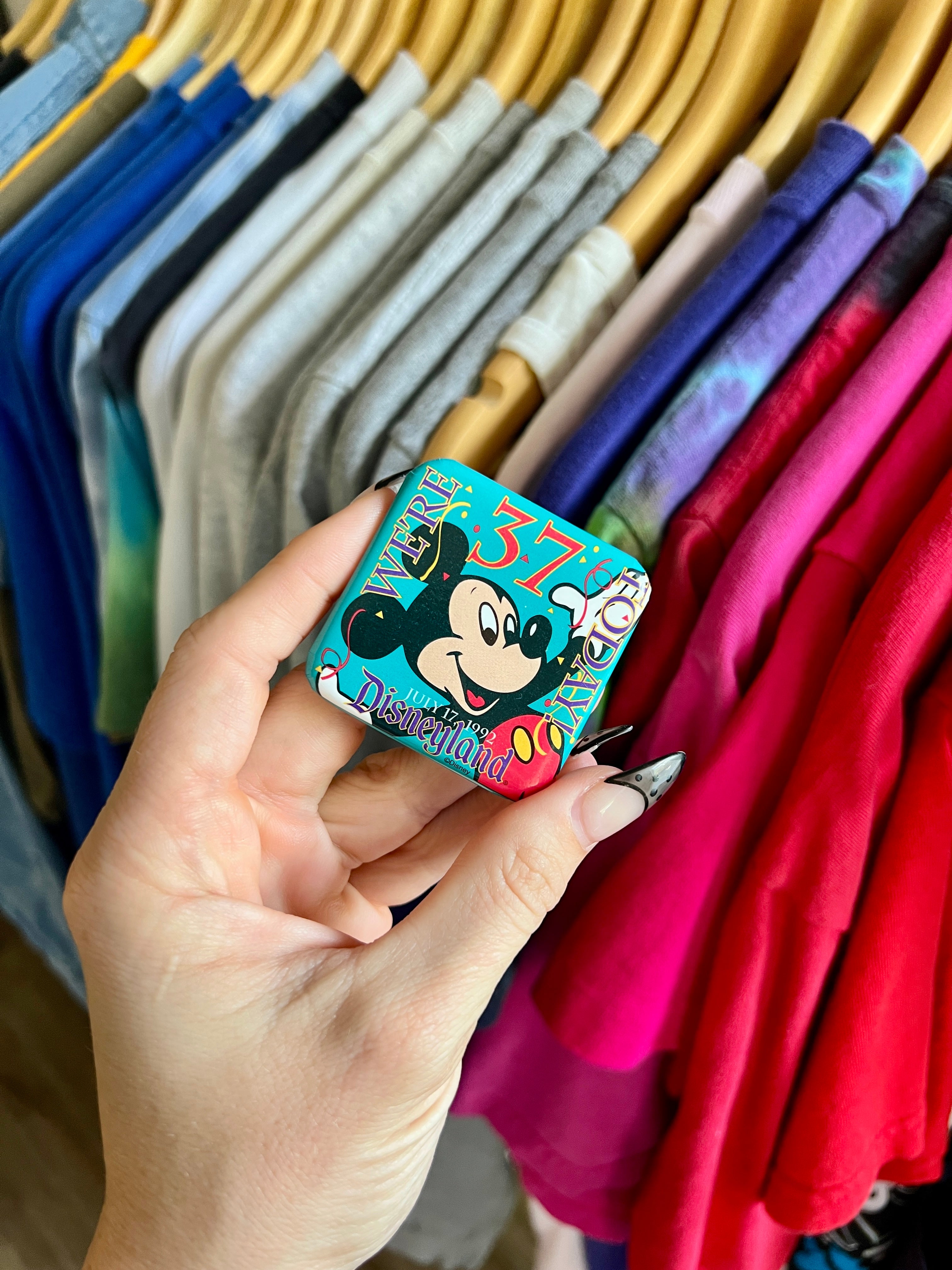 Happy 37th Birthday Disneyland Button