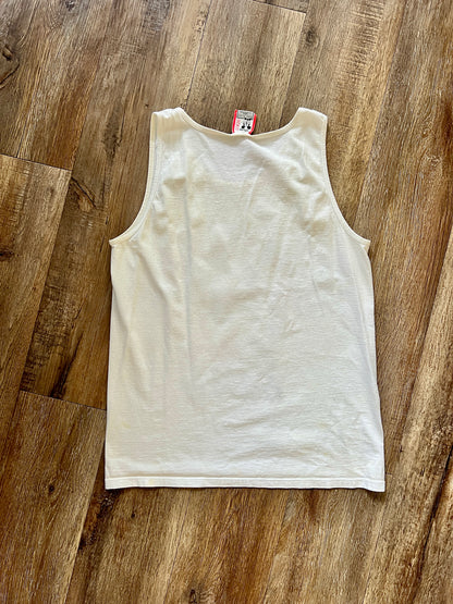 850 -White EPCOT Center Tourist Mickey Tank Top - L