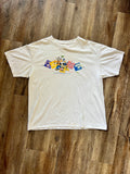 851 - White 4 Parks WDW Goofy, Donald, Mickey, Pluto Shirt - XL