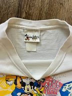 851 - White 4 Parks WDW Goofy, Donald, Mickey, Pluto Shirt - XL