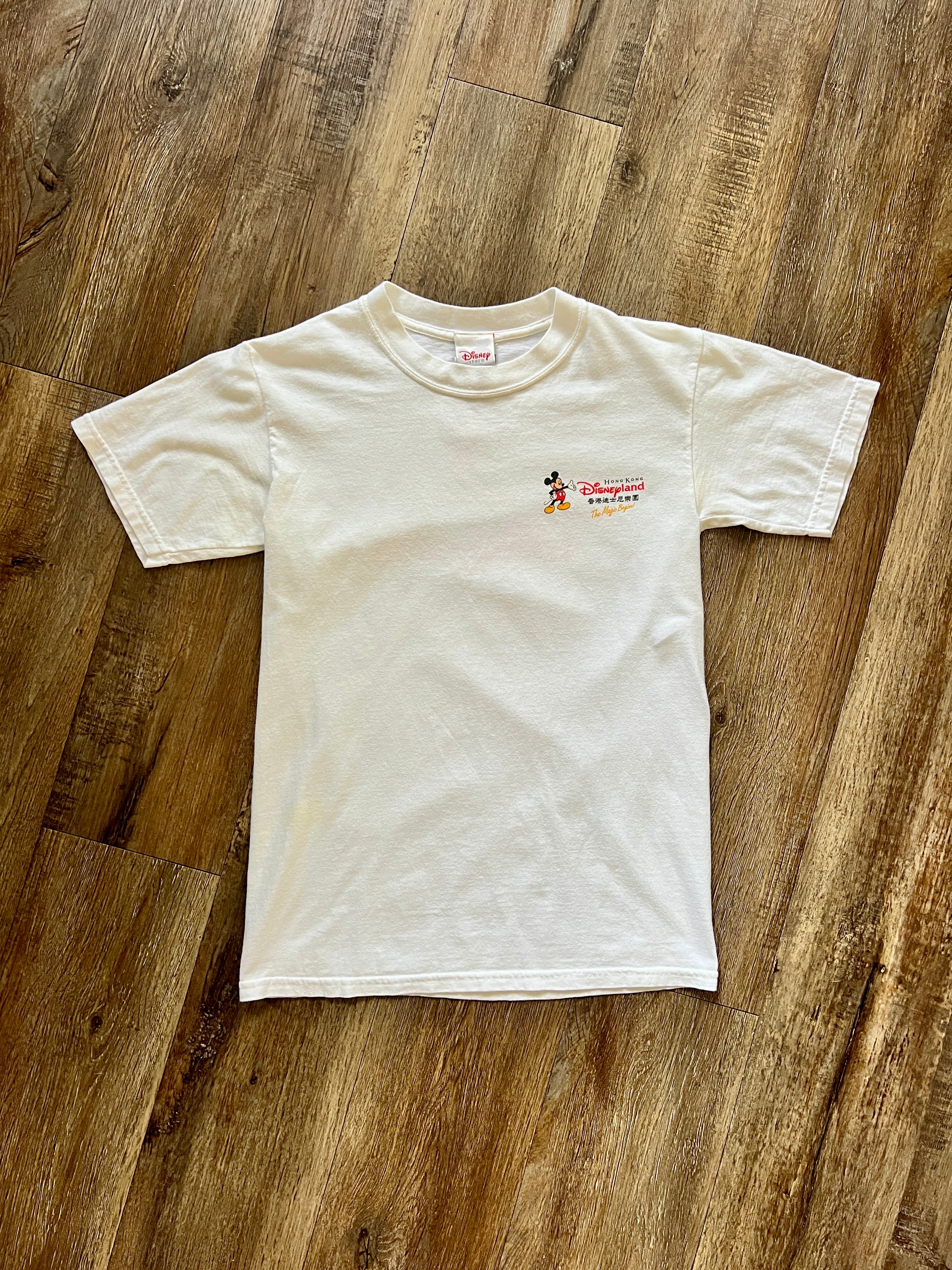 852 -White Hong Kong Disneyland The Magic Begins! Shirt - S