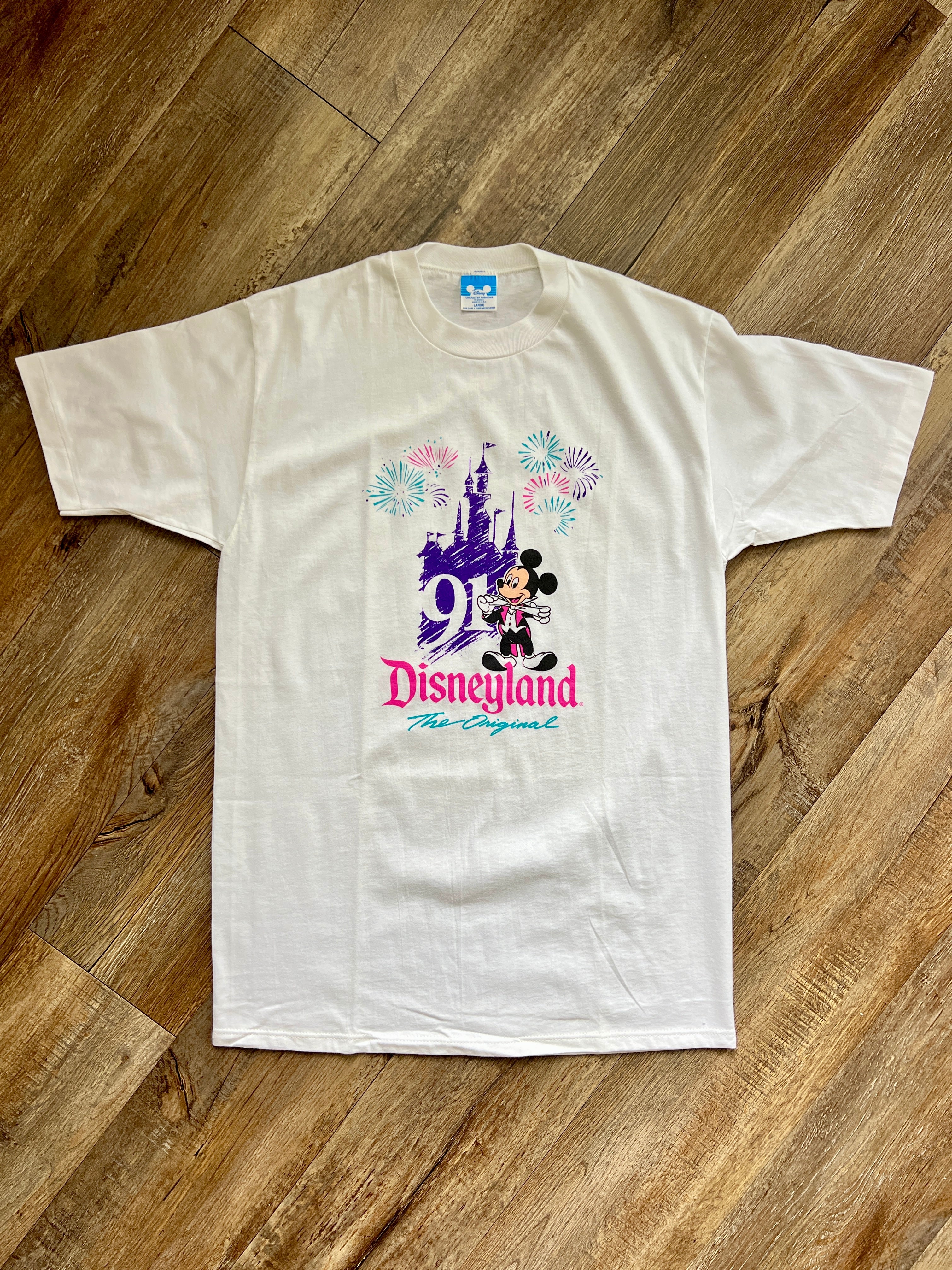287 -White Disneyland The Original 91 Tee - XL