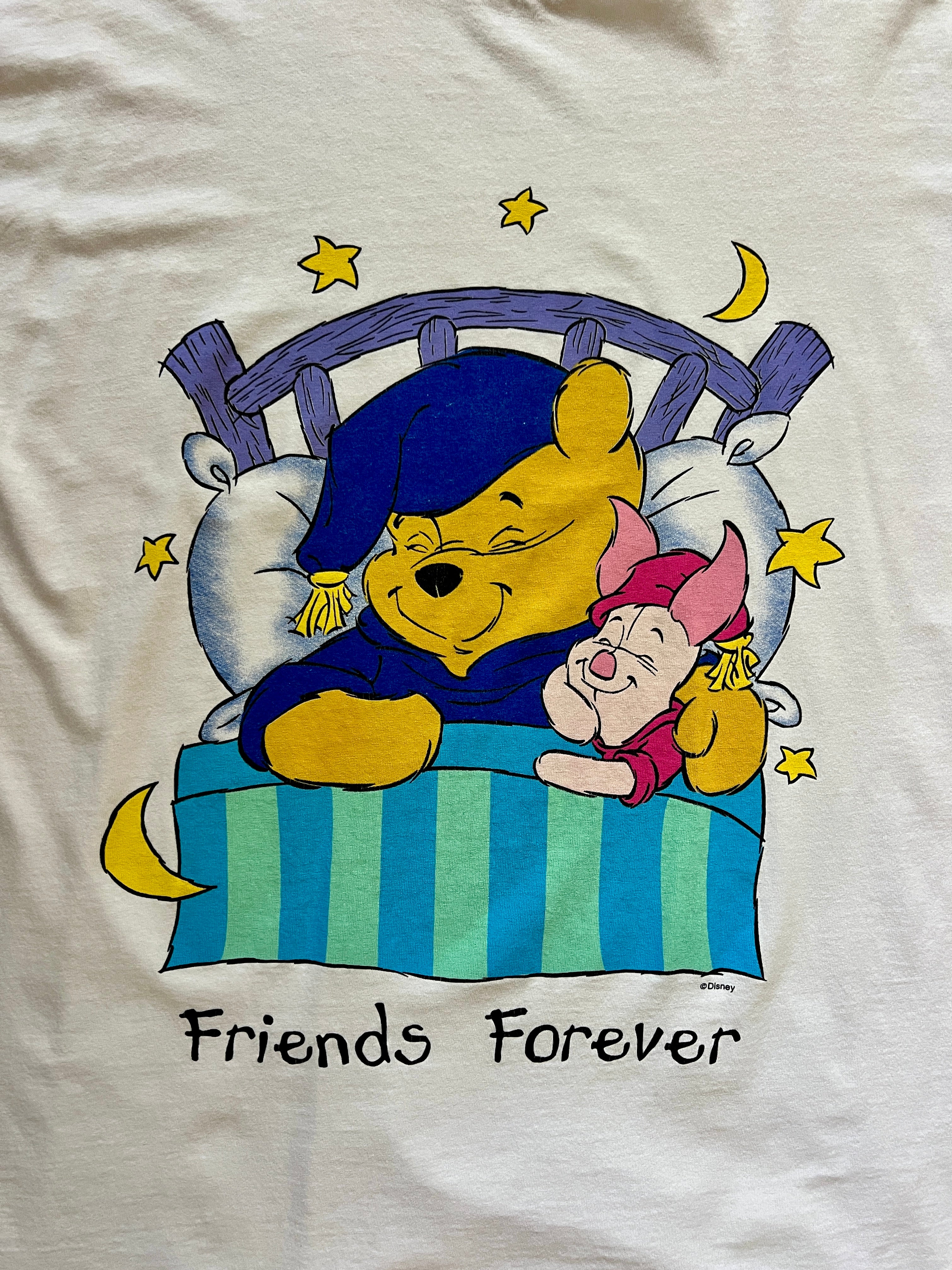 856 - White WTP & Piglet Friends Forever Sleep Shirt - OSFA