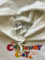 857 -NWT White Embroidered DCL Castaway Cay Hoodie - XL