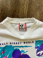 858 -White Striped 1994 WDW Marathon Inagural Race Long Sleeve - M
