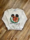 267 -Grey Disney University Logo Crewneck - L