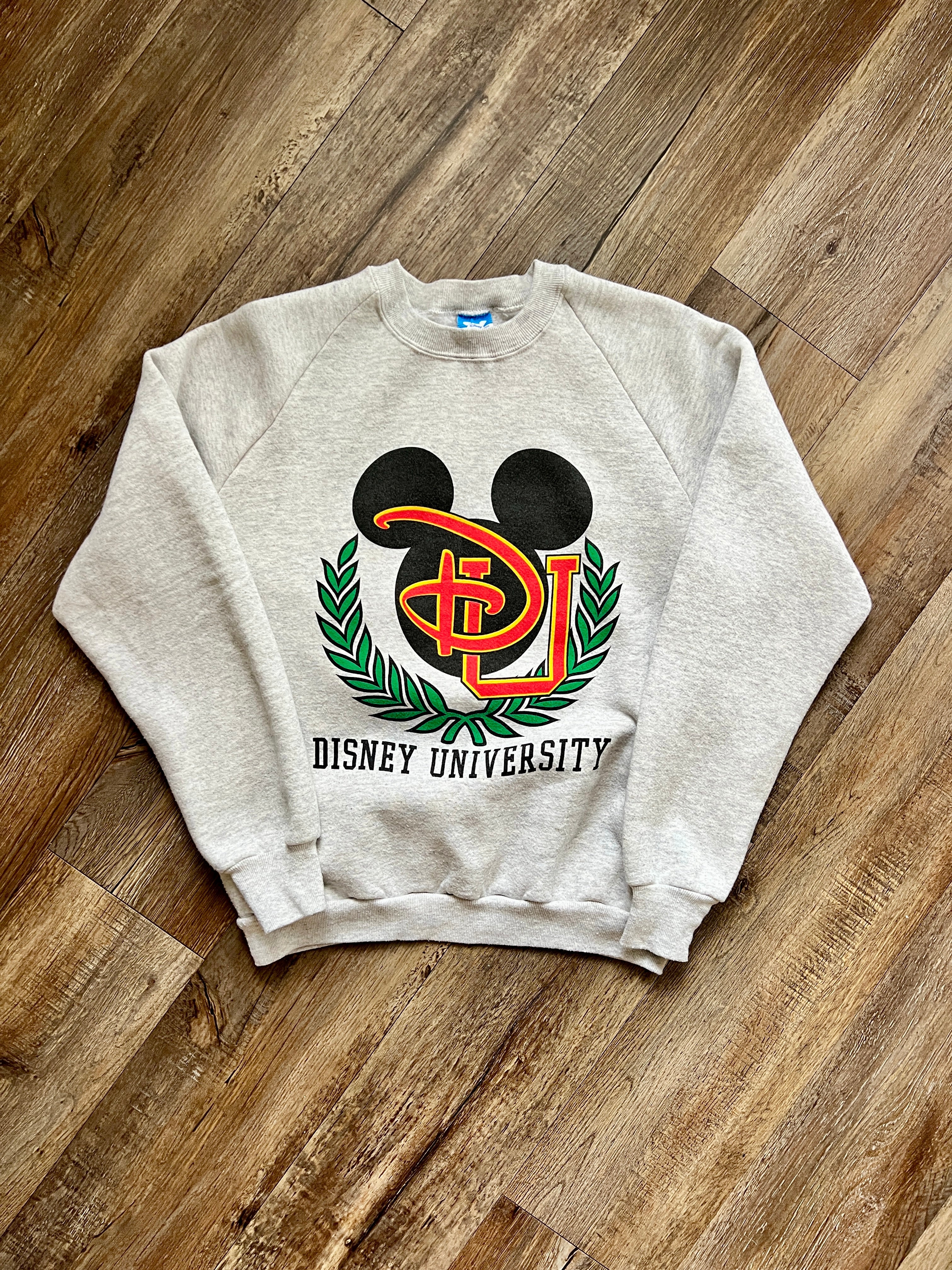 267 -Grey Disney University Logo Crewneck - L