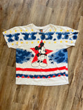 861 -White, Red, & Blue Starry Mickey AOP Shirt - XL