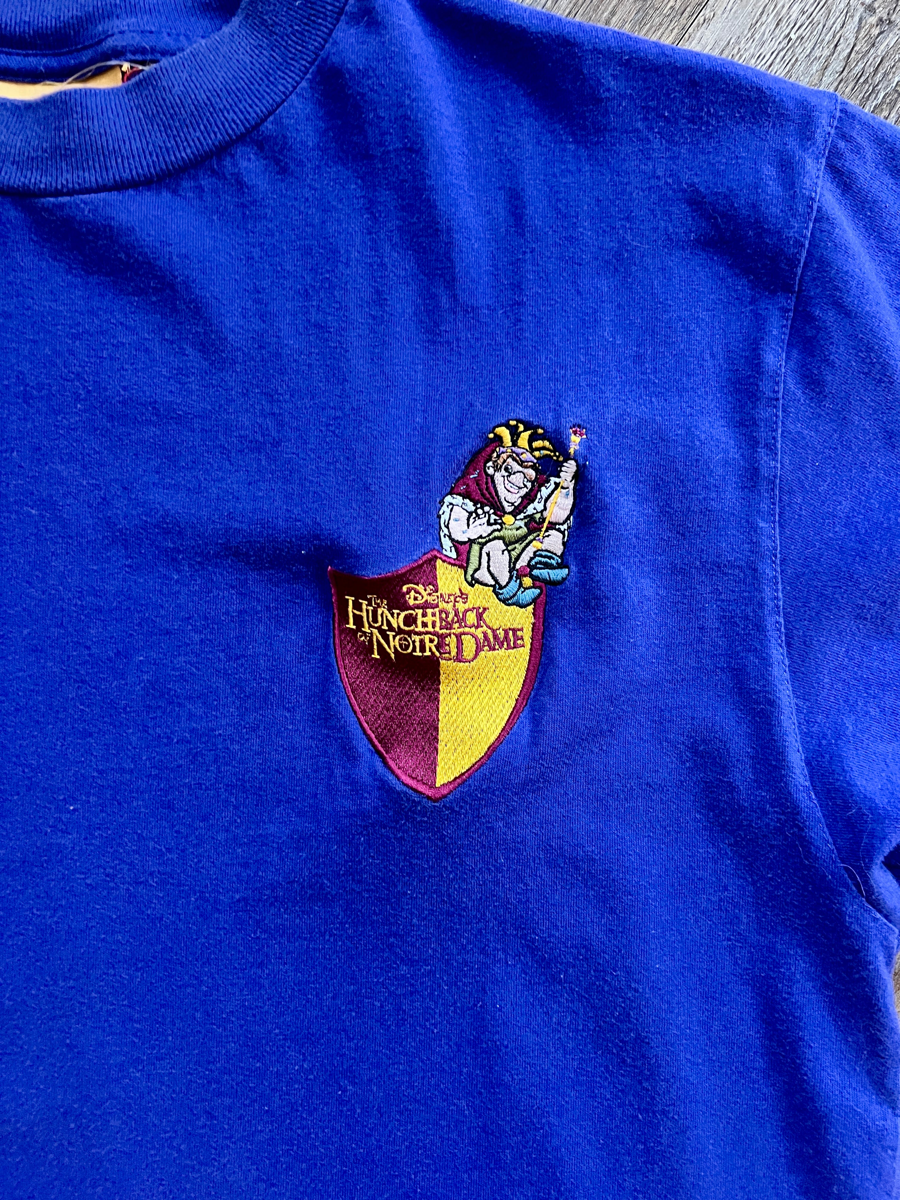 260 - Purple Embroidered Quasimodo Hunchback of Notre Dame Tee - L