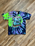 259 - Purple Tie-Dye DCA I Survived Tower of Terror Tee - YL