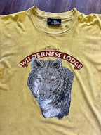 863 - Yellow Wilderness Lodge Wolf Shirt - XL
