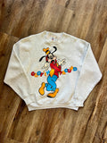 864 -Heather Goofin' Around Crewneck - L