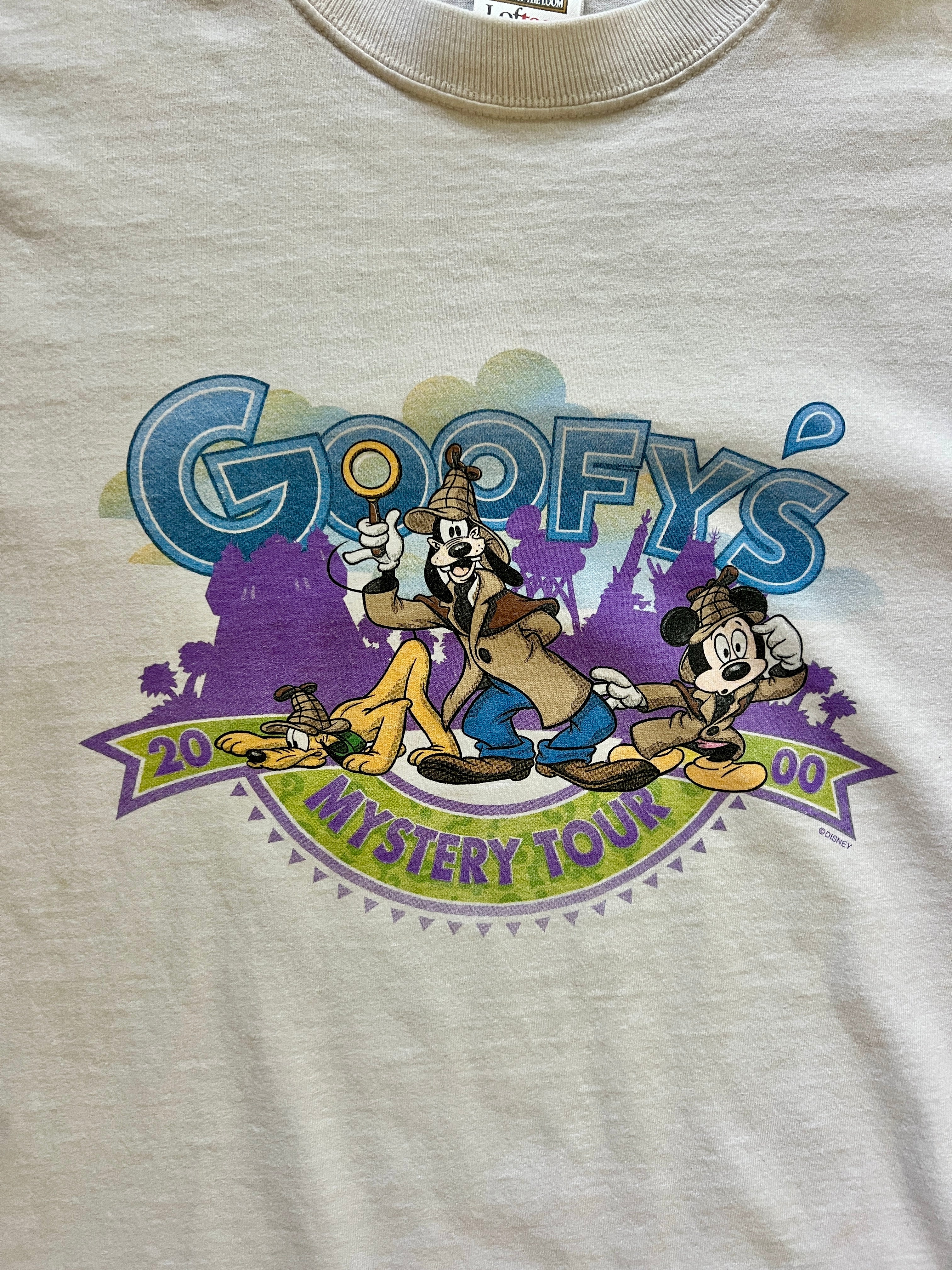 865 -White 2000 Goofy's Mystery Tour Shirt - XL