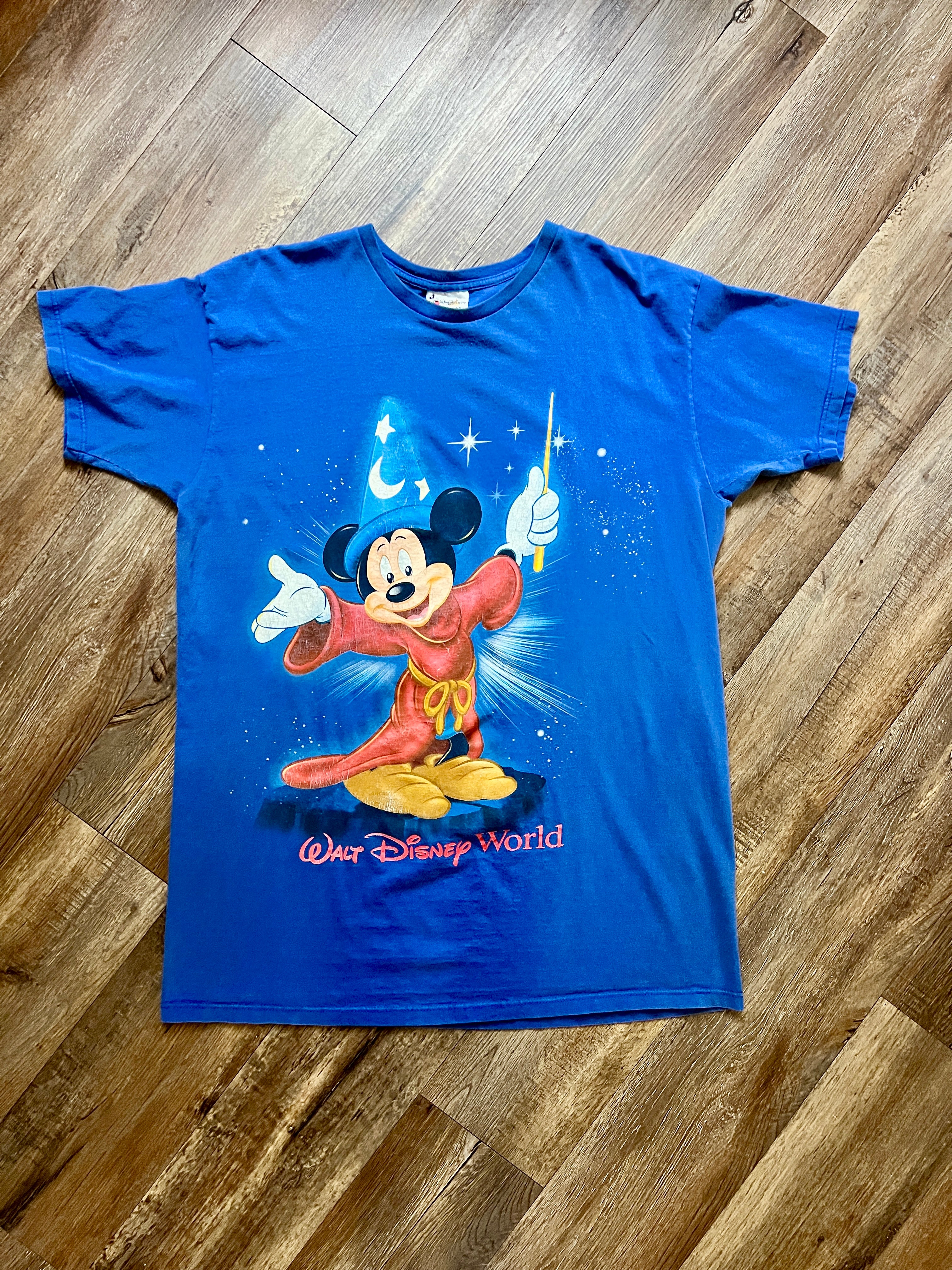 272 -Blue Sorcerer Mickey WDW Logo Sleep Shirt - OSFA