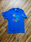 274 -Blue Caribbean Beach Mickey Sun Tee - L