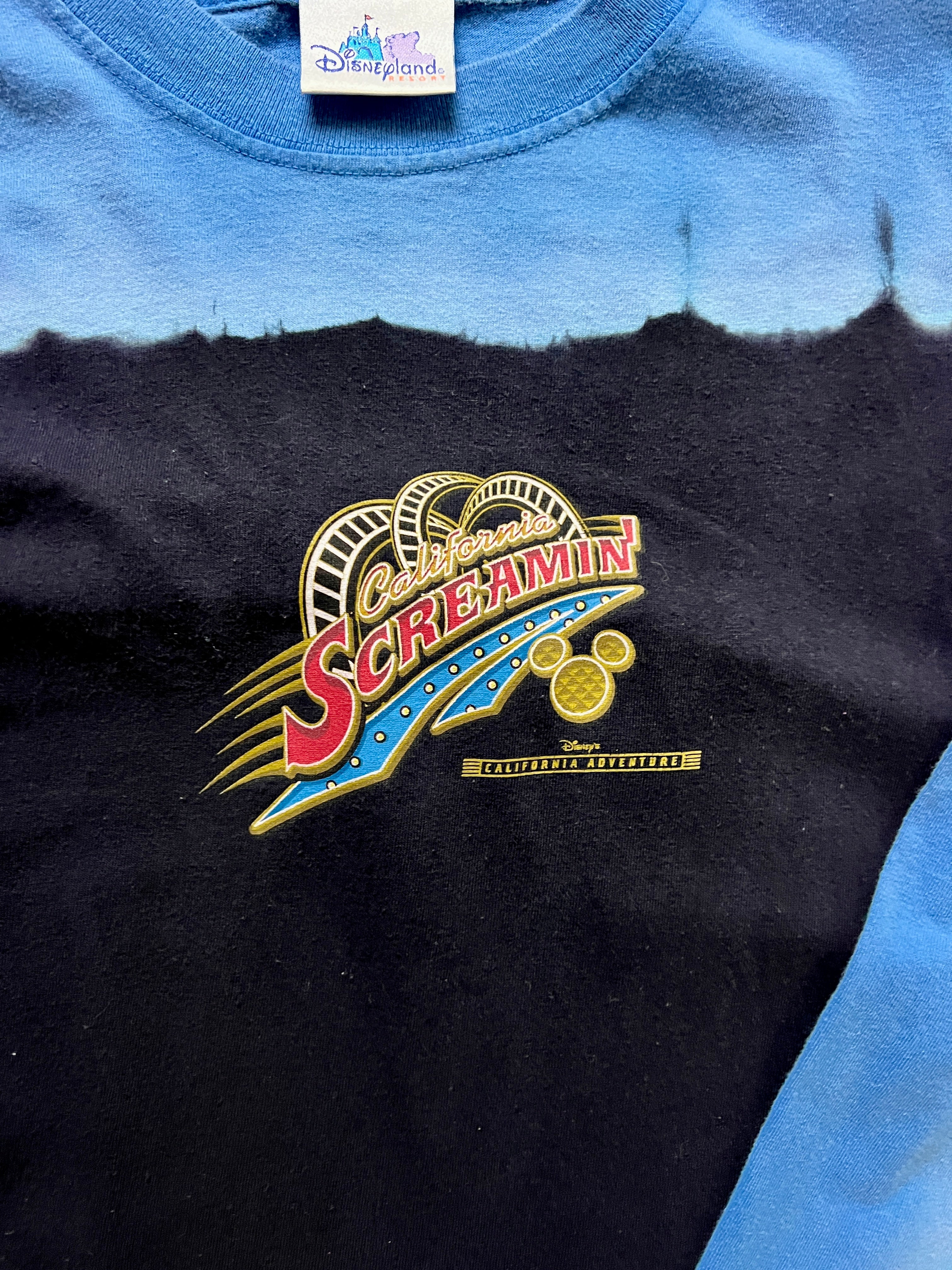 276 -Blue Tie-Dye DCA California Screamin' Longsleeve - L