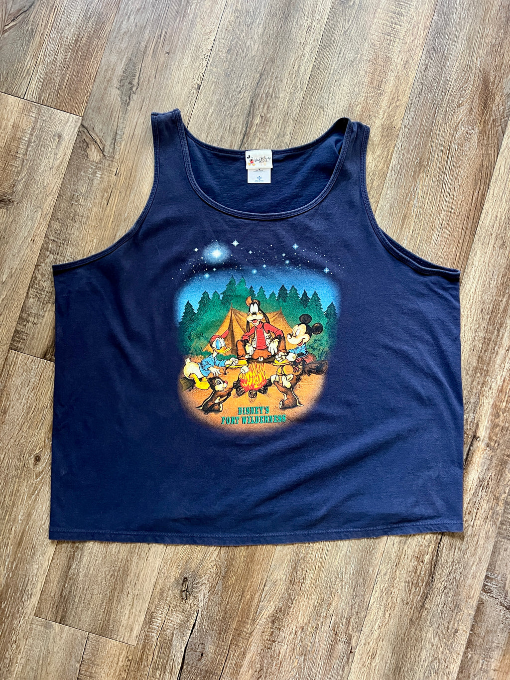 872 - Navy Fort Wilderness Campfire Tank Top - 2X