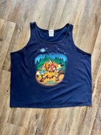 872 - Navy Fort Wilderness Campfire Tank Top - 2X
