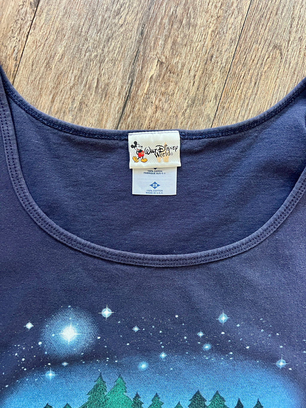 872 - Navy Fort Wilderness Campfire Tank Top - 2X
