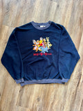 873 -Navy Sherpa 100 Acre Wood Friends Pullover - L
