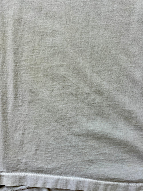 115 -White Embroidered Conductor Mickey Pocket Tee - L
