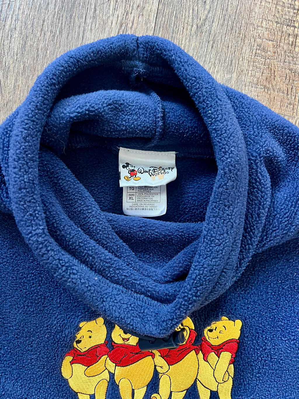 874 - Navy Sherpa WTP WDW Logo Pullover - XL