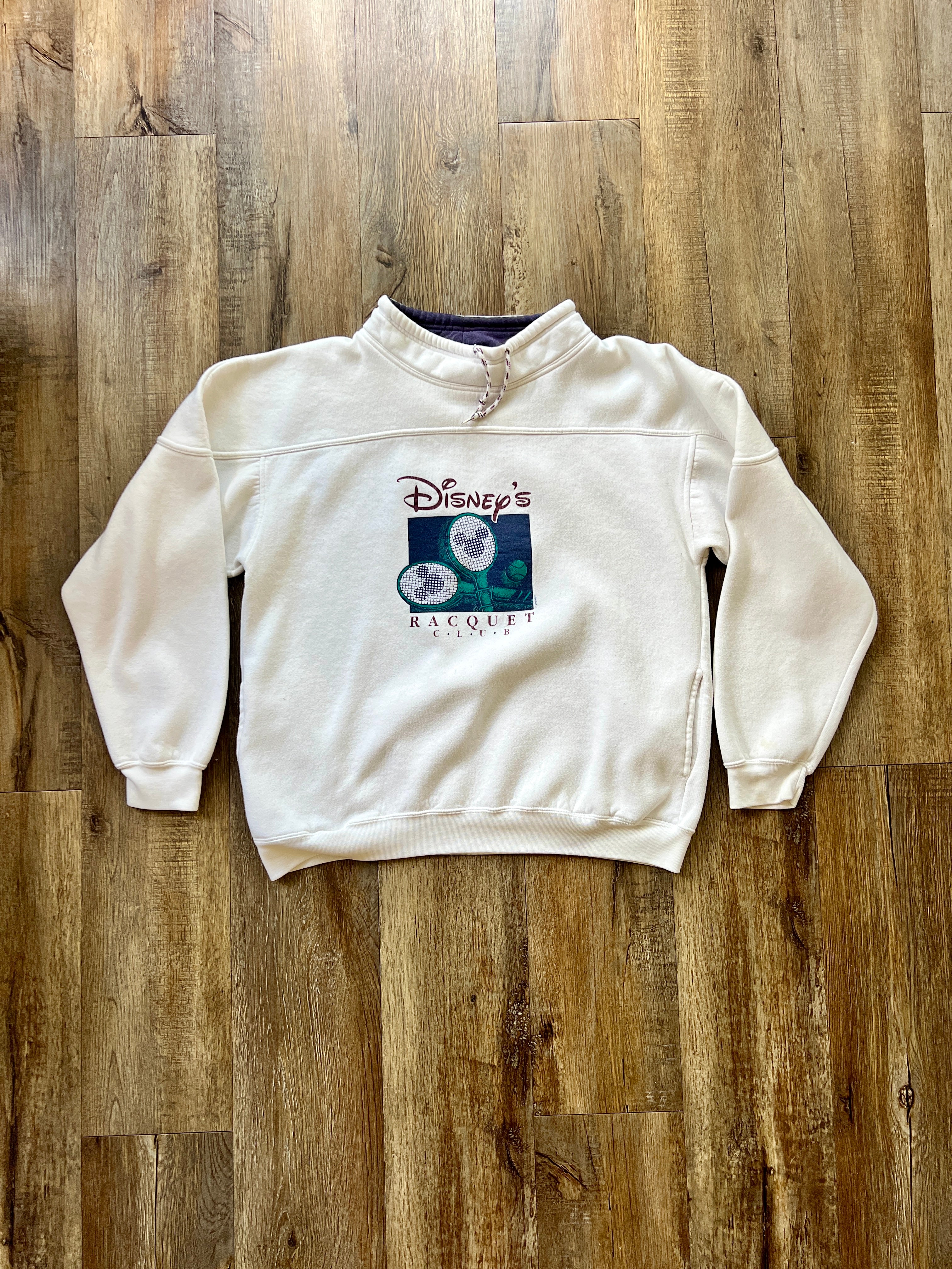 119 -White Disney Racketclub Pullover - M