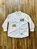120 -White Embroidered WTP Buttondown Shirt - L
