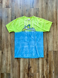 126 -Green & Blue Tie Dye Space Mountain Tee - M