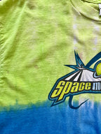 126 -Green & Blue Tie Dye Space Mountain Tee - M