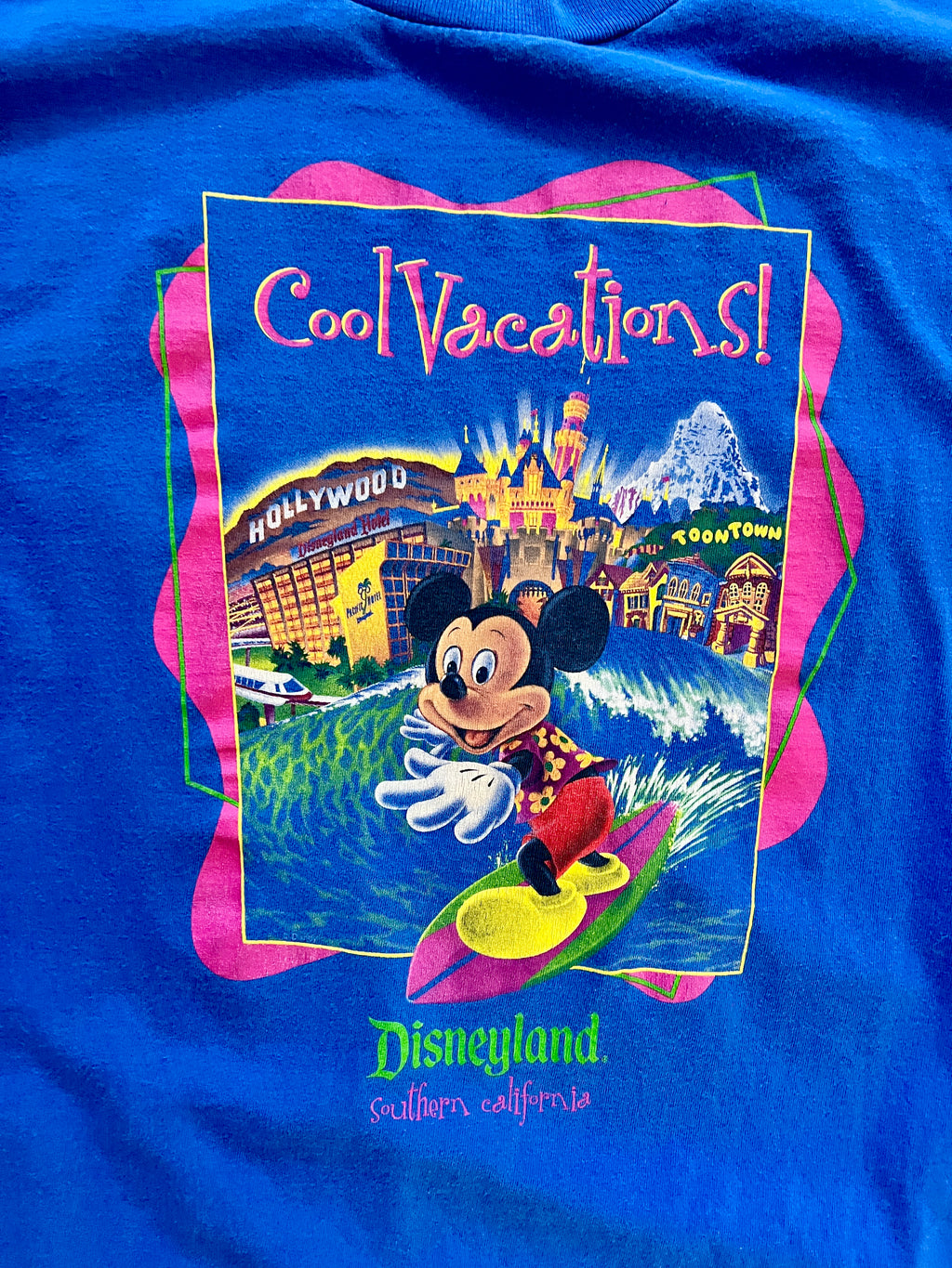 877 -Blue Disneyland Cool Vacations! Shirt - XL