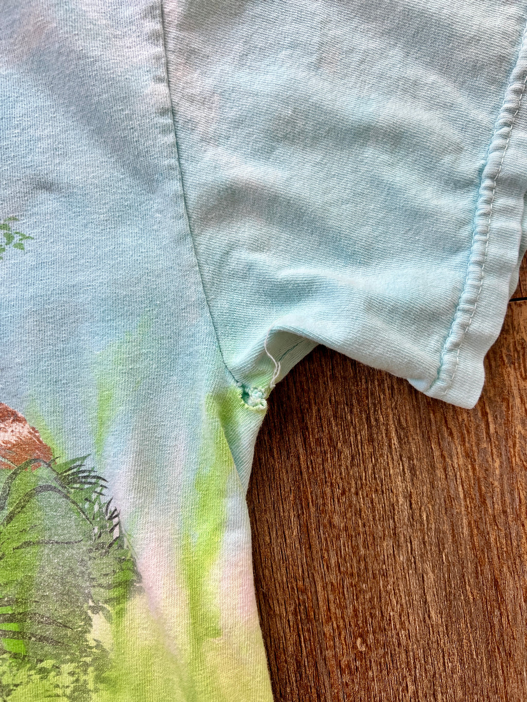 127 -Blue Tie-Dye Mickey & Friends Animal Kingdom Tee - S