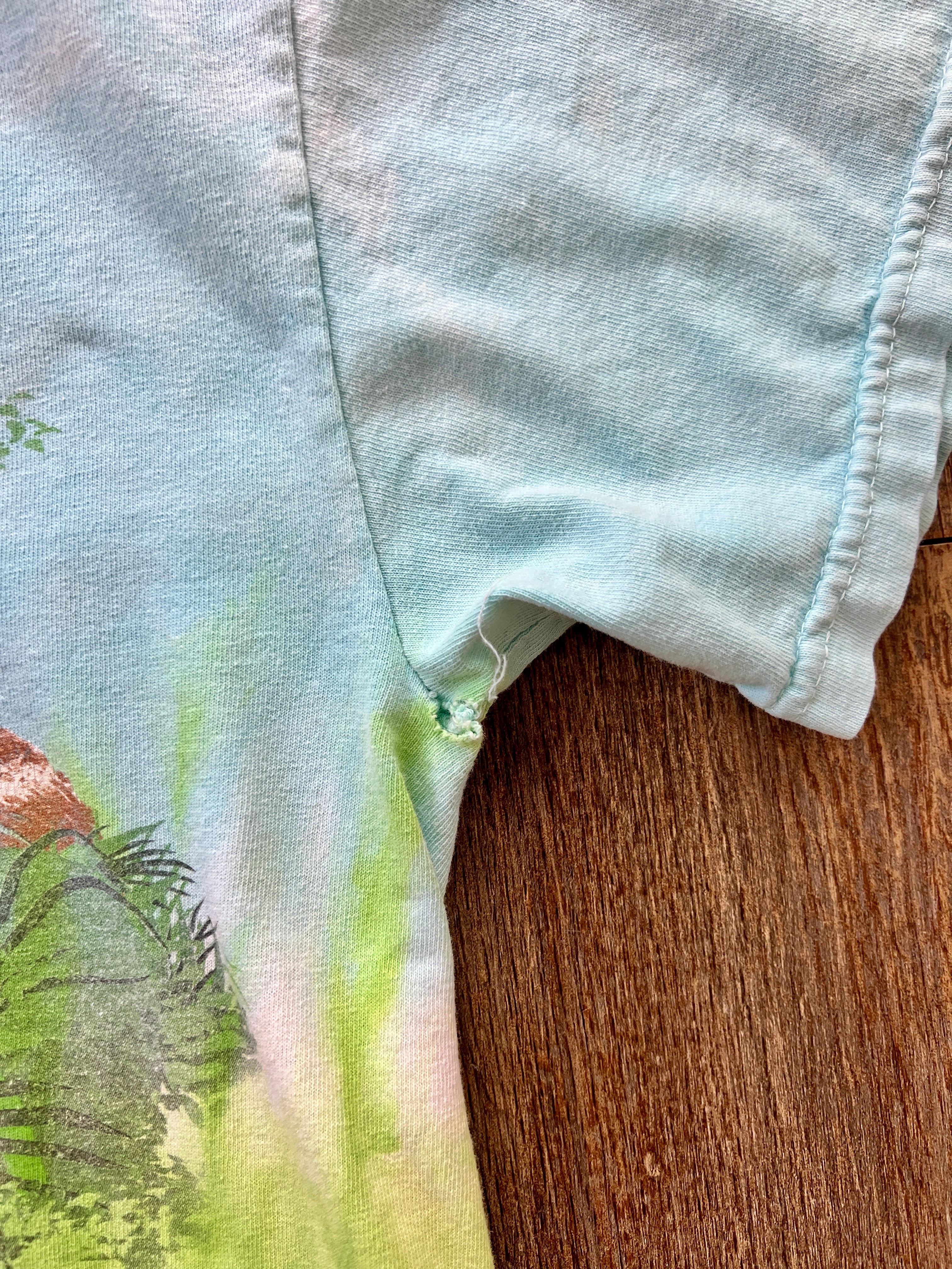 127 -Blue Tie-Dye Mickey & Friends Animal Kingdom Tee - S