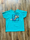 128 -Teal Donald Box Tee - L