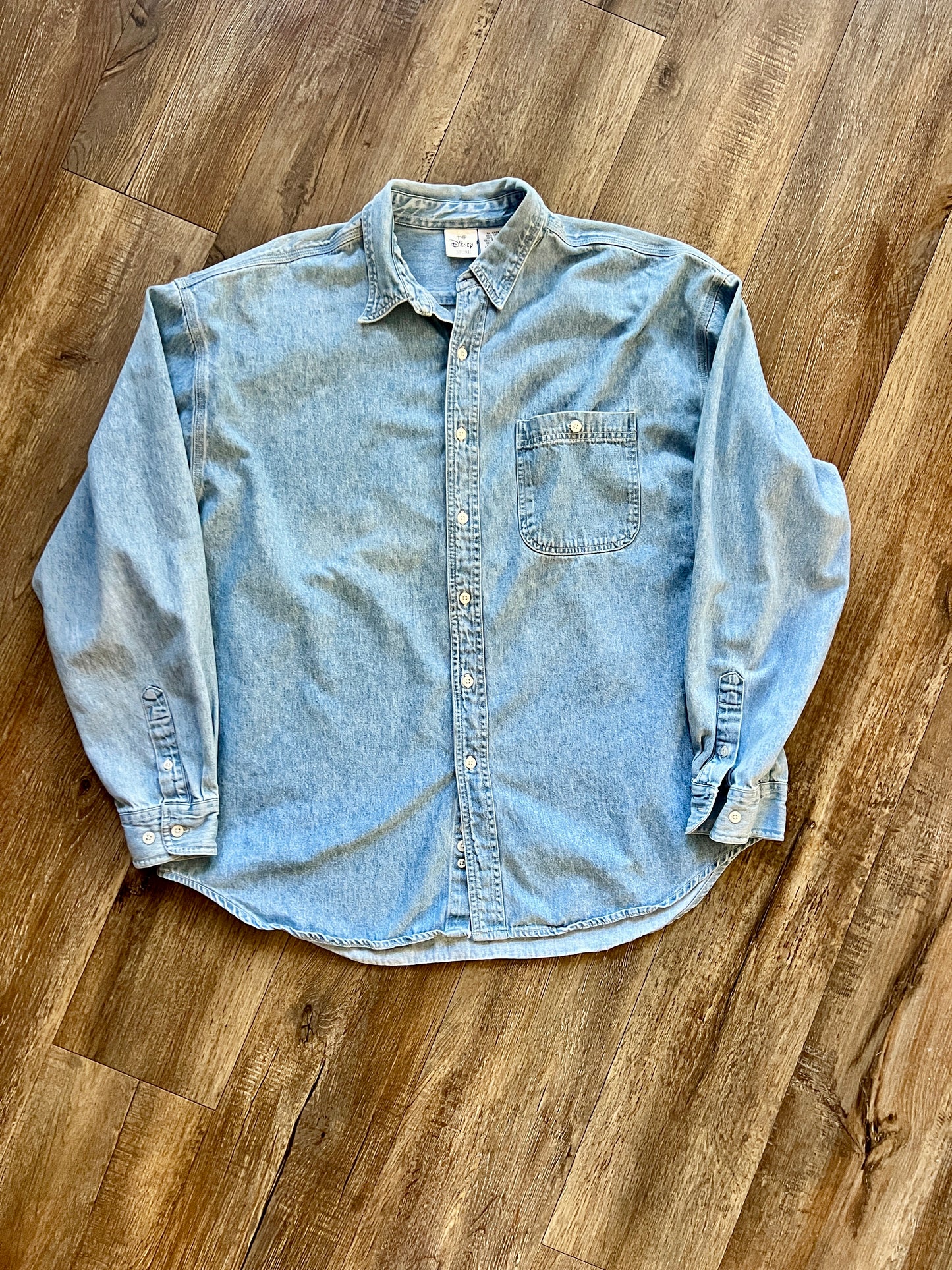 879 -Denim The Disney Store Mickey & Friends Button Up - XL